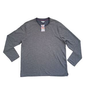 NWT English Laundry Long Sleeve Crew Neck Pullover Shirt Gray Mens XL